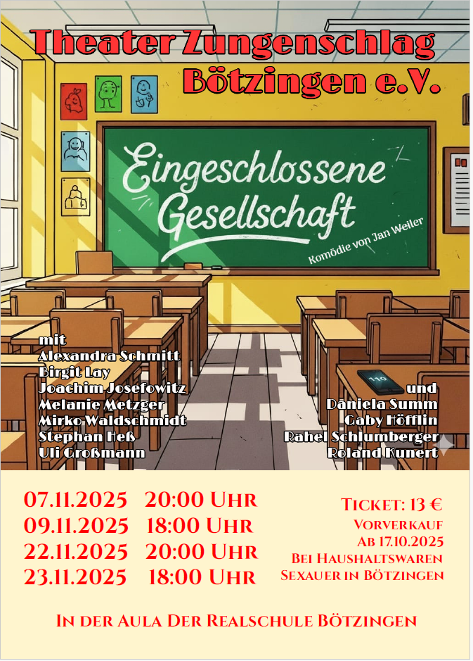 Eingeschlossene Gesellschaft Vorverkauf