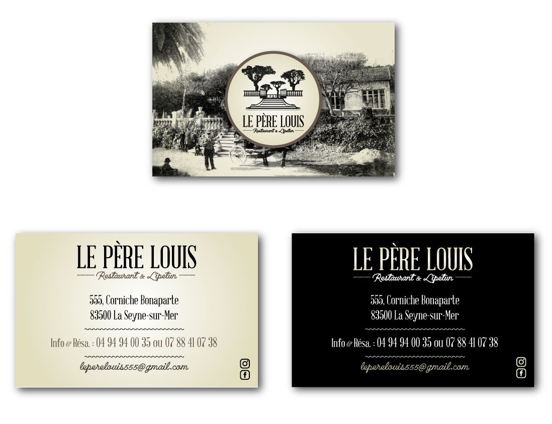 Carte de visite le Père Louis