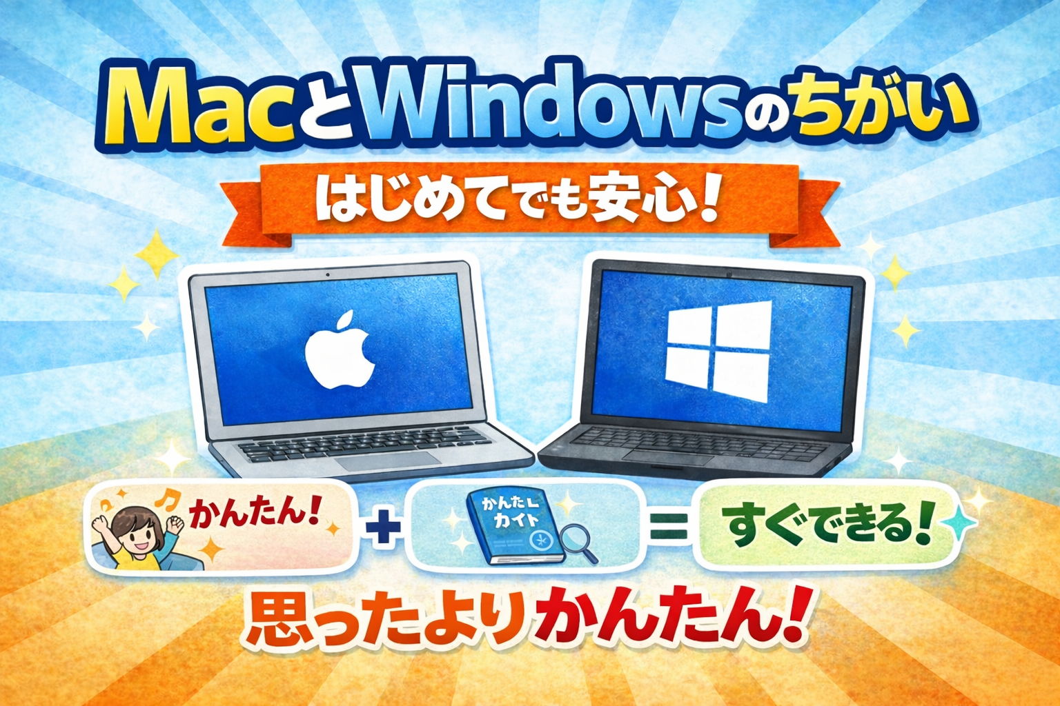 MacとWindowsの違い、実はこんなに簡単！初心者が知っておきたい基本の「き」
