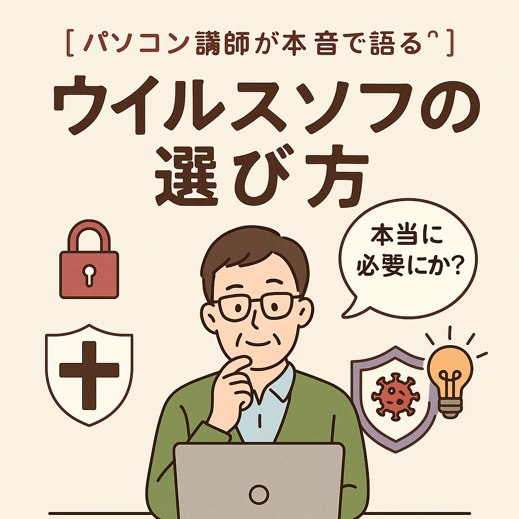 【パソコン講師が本音で語る】ウイルス対策ソフトの選び方