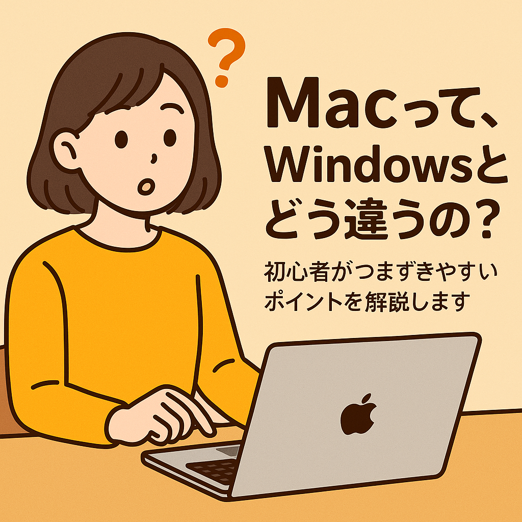 WindowsとMacの違いって？DockやFinder、デスクトップの文化まで比べてみました