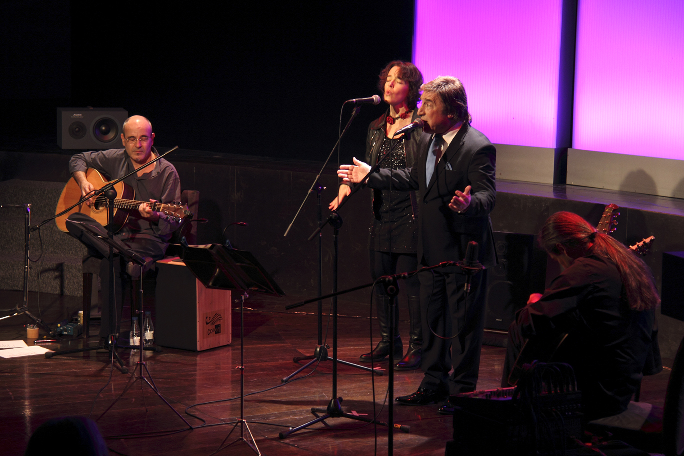 Isidro Solera, Carmen Ros y Rubén Melogno