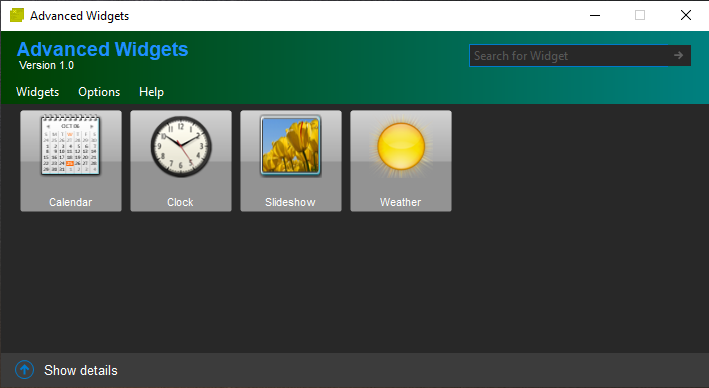 Advanced Widgets dark mode