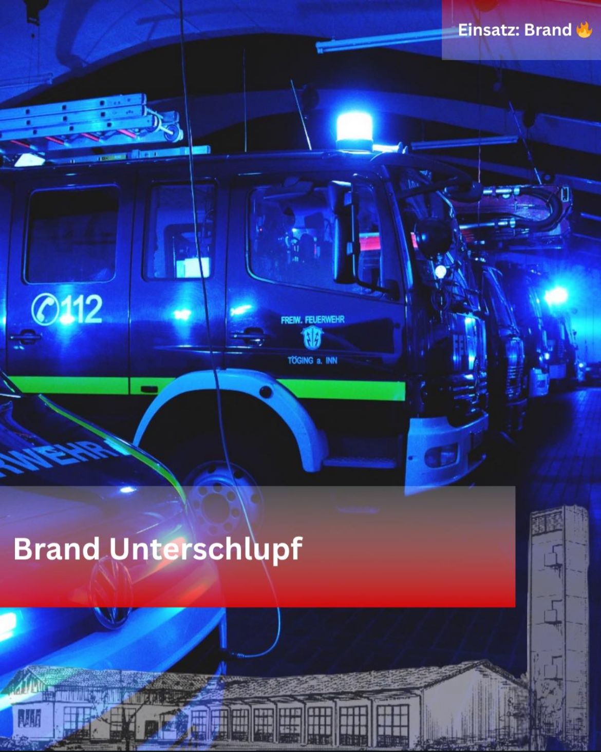 Unterschlupf in Brand