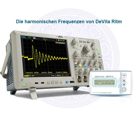 Bildhaft gemachte "gesunde Zellimpuls-Frequenzen"