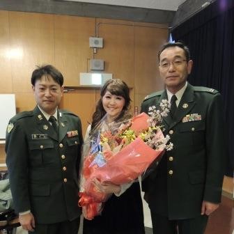阿部隊長(右)、吉沢さん(左)と♪