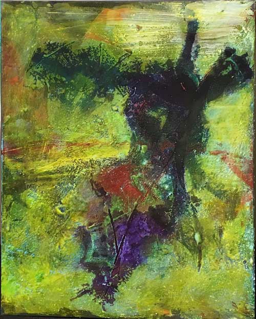 Triptychon mit Wachs 2 mit Wachs, Kreide, Tusche    ...   jeweils 50 x 70   ...    im Set mit 1 und 3 oder einzeln