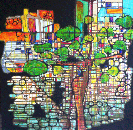La femme arbre. Acrylique sur toile. 100 X 100 cm