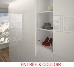 Agencement de l'entrée du couloir dans une maison, un appartement