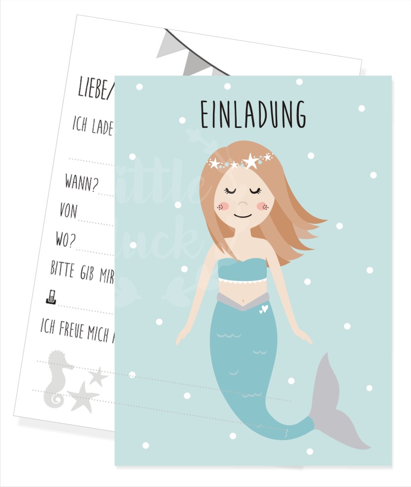 Einladungskarten Little Luck Shop