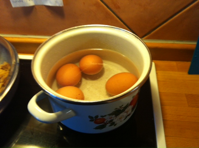 Dann noch ein paar Eier kochen