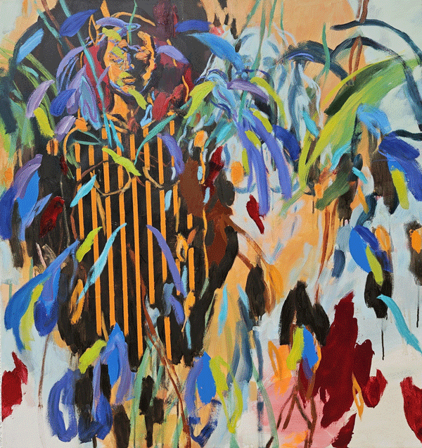 Her Shadow, 90 x 85cm, Oil on canvas, 2024