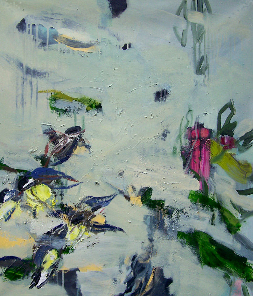 Spring Birds, Oil on canvas, 70 x 60cm, 2014