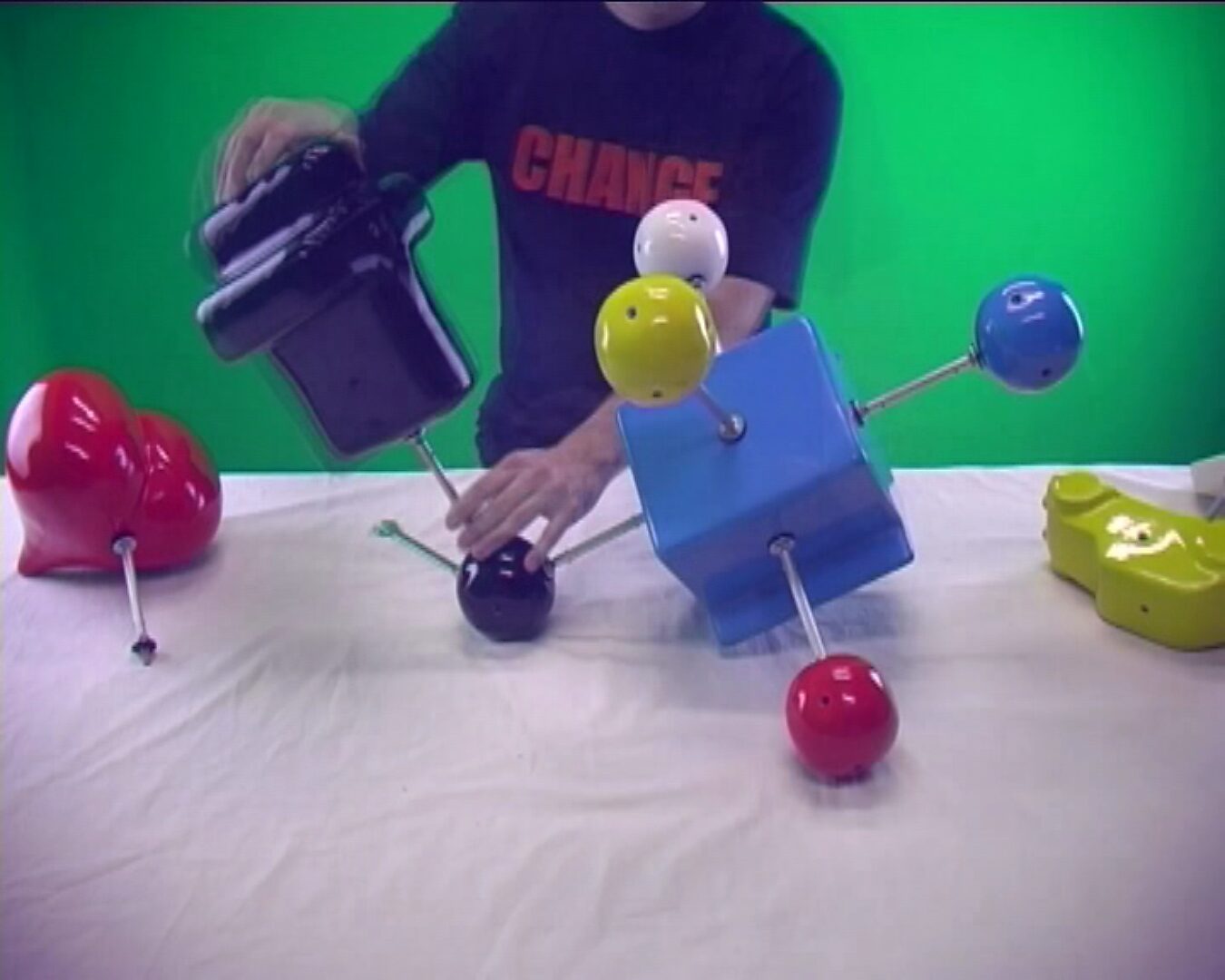 Choose and Change no. 1 — video still of a demonstration where forms are detached and recombined into a new composition.