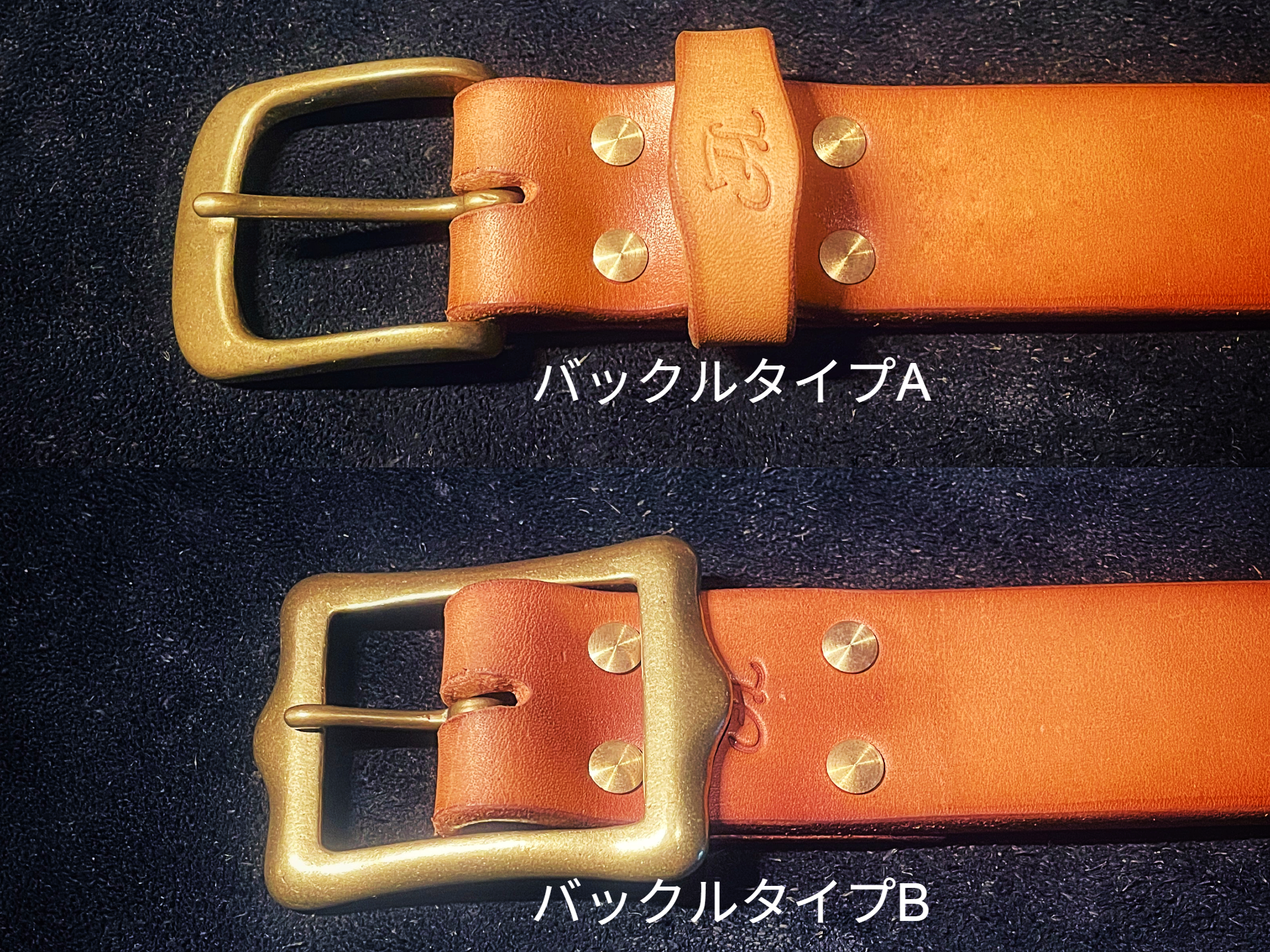 バックルタイプをお選び下さい。（A・B共に真鍮無垢製）