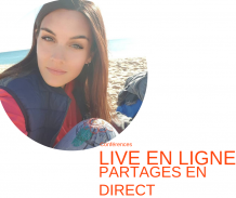 Photo de Lulu, visage en gros plan, souriante assise au brod de la mer