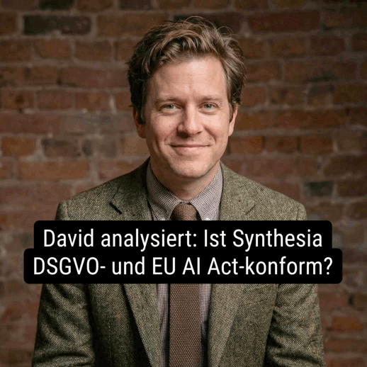 Ist Synthesia DSGVO- und EU AI Act-konform?