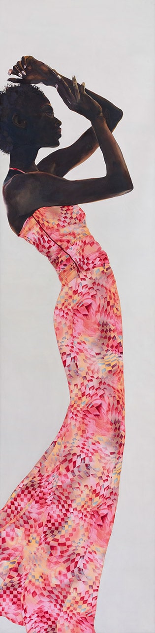 Rosa Langlang | 2018 | 200 x 50 cm | Öl/Textil auf Leinwand (verkauft)