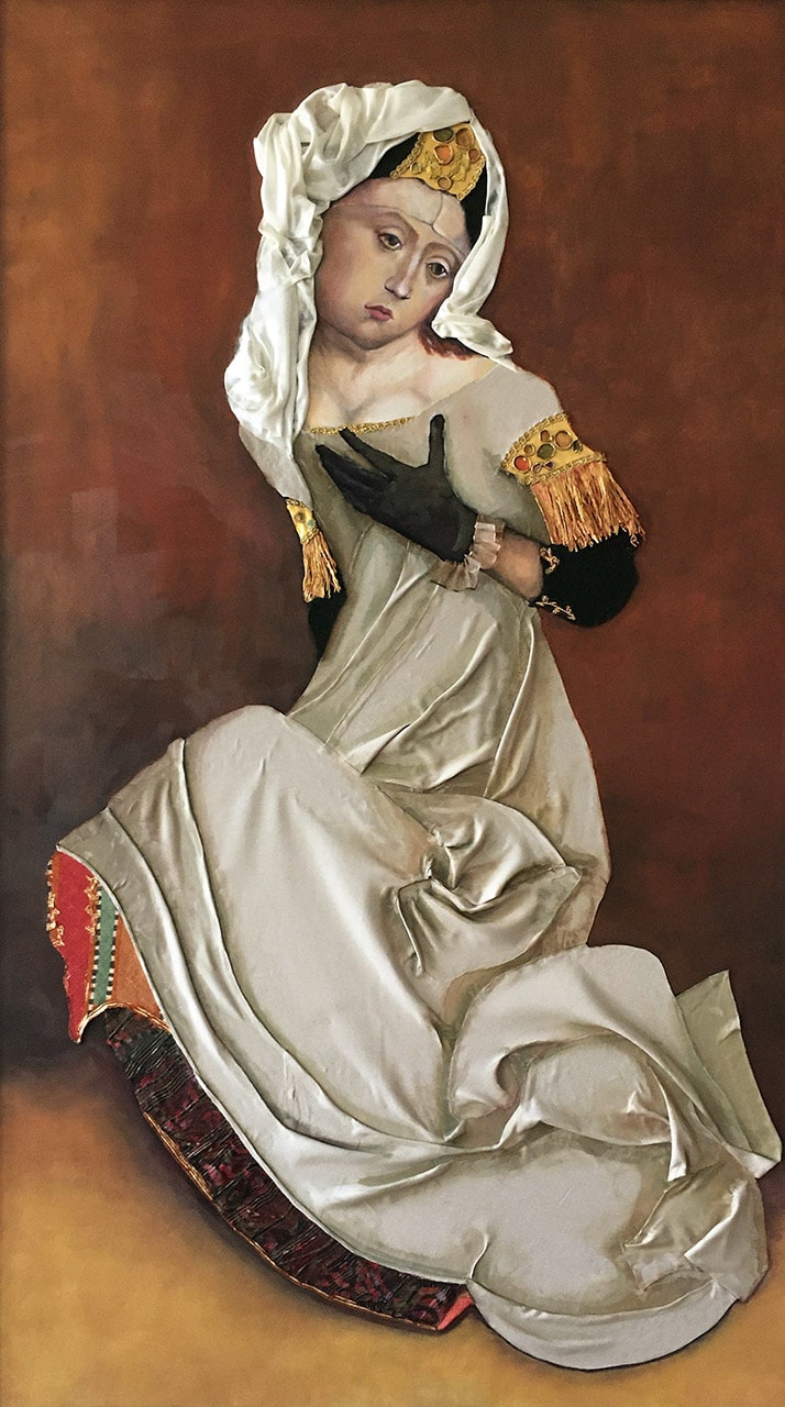 Maria Magdalena | 2020 | 125 x 70 cm | Öl/Textil auf Leinwand (verkauft)