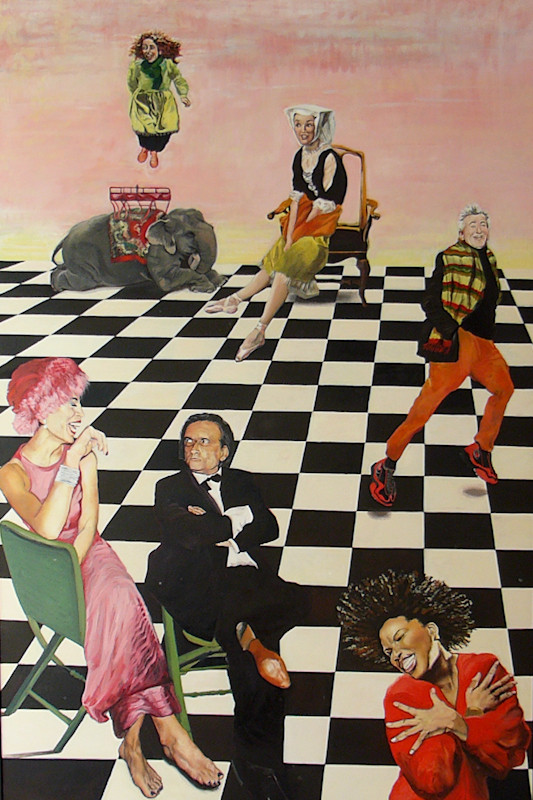 Schachmatt | 2015 | 165 x 110 cm | Öl auf Baumwolle