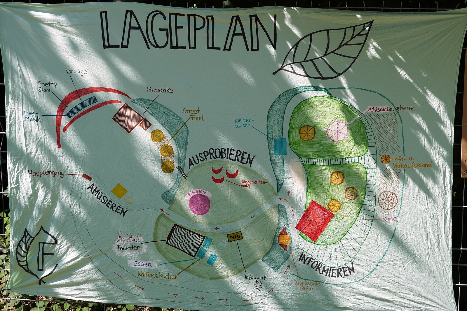Lageplan des 2. FairFestivals