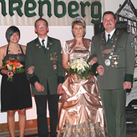 Kreisschützenball 2010 Gino Huft und Heidi Huft