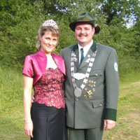 Kreiskönigspaar Gino Huft und Heidi Huft