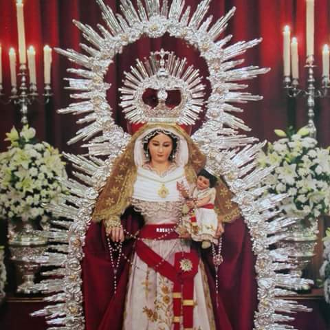 Procesión de Ntra. Señora del Rosario, día 08 de octubre de 2016. Sanlúcar la Mayor.