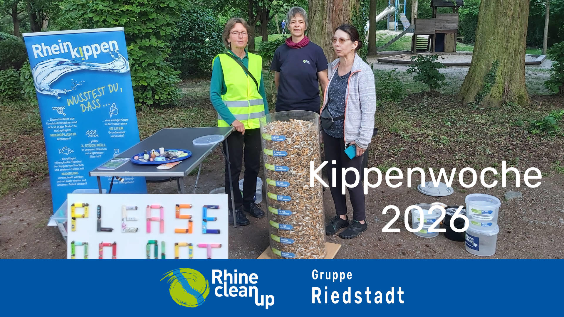 Kippensammelwoche 2026: Über 90.000 Kippen in Riedstadt
