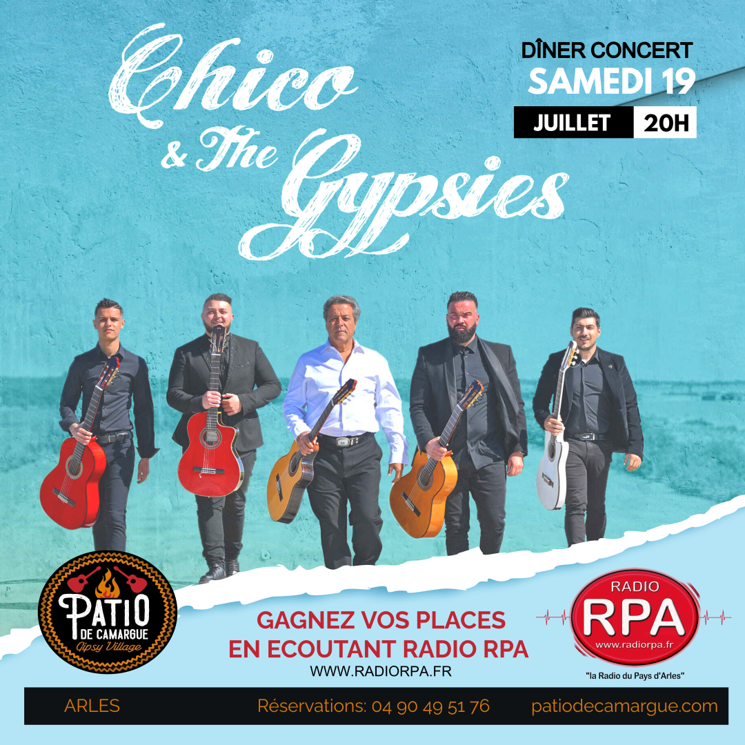 Jeu Chico & the Gypsies au Patio de Camargue 19-07-2025