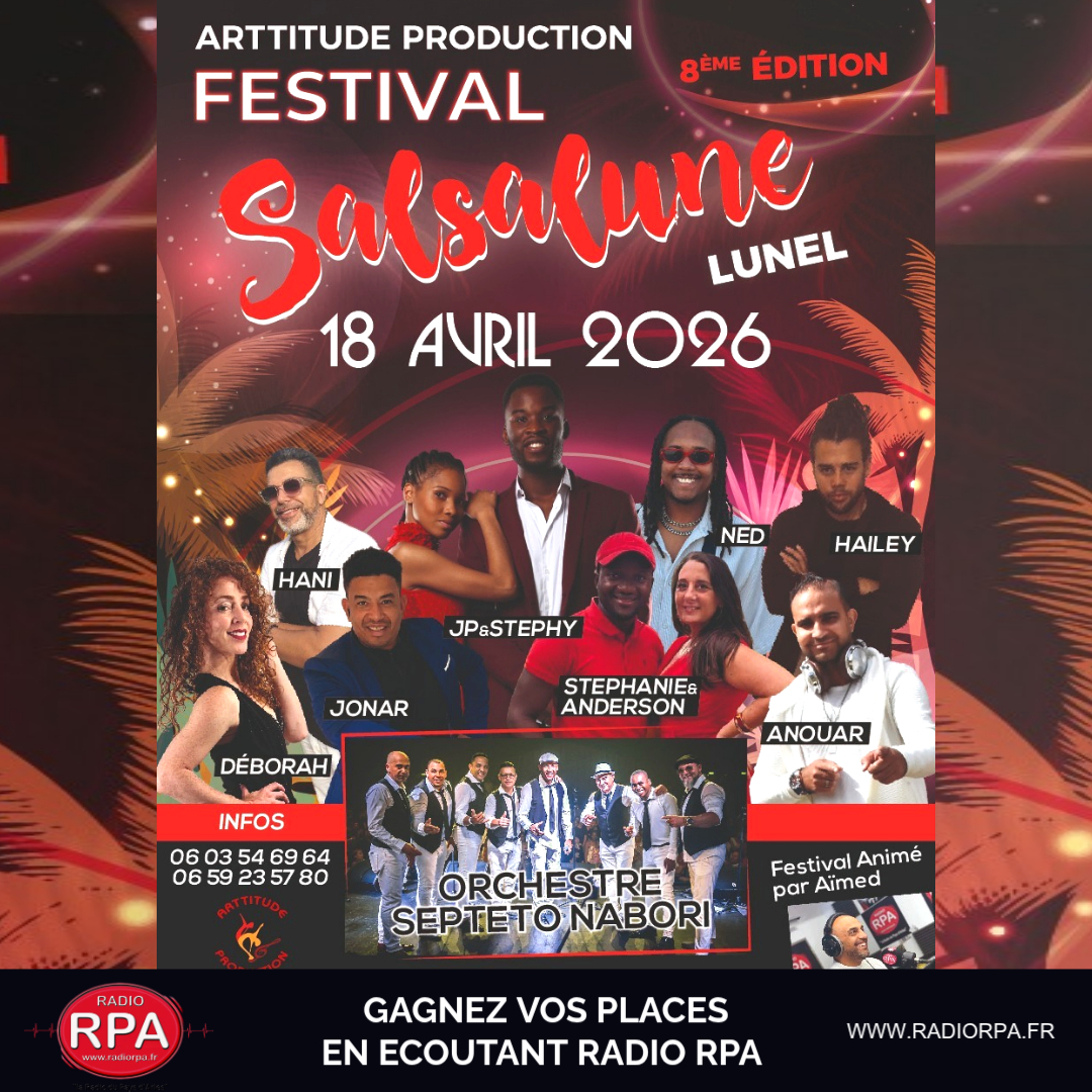 JEU RADIO RPA – Gagnez vos places pour le Festival Salsalune 2026 à Lunel