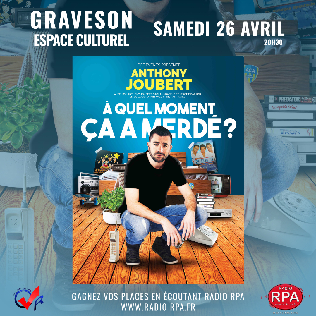 JEU Radio RPA - ANTHONY JOUBERT - Samedi 26  Avril 2025 à GRAVESON
