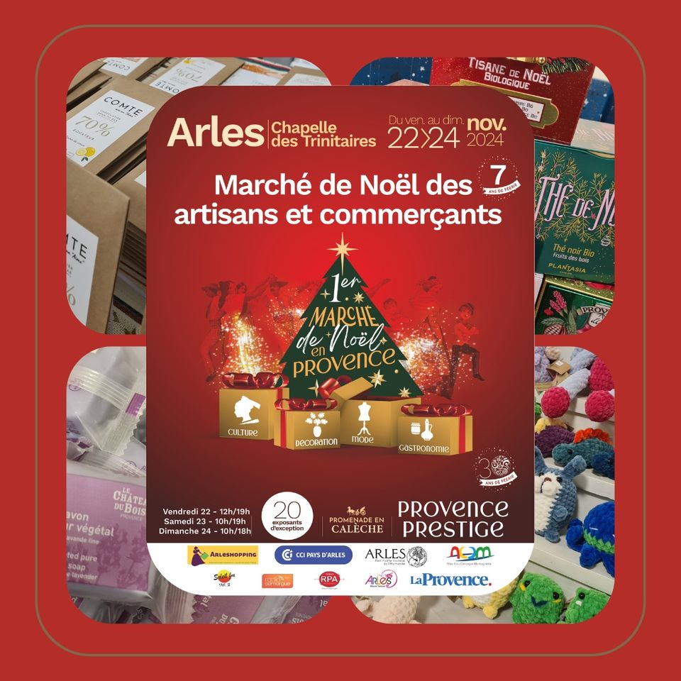 Marché de Noël des commerçants et artisans du centre ville d'Arles 2024
