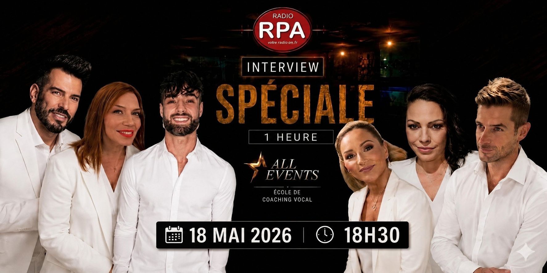 All Events sur Radio RPA – Spectacles, coaching vocal et projets artistiques 2026