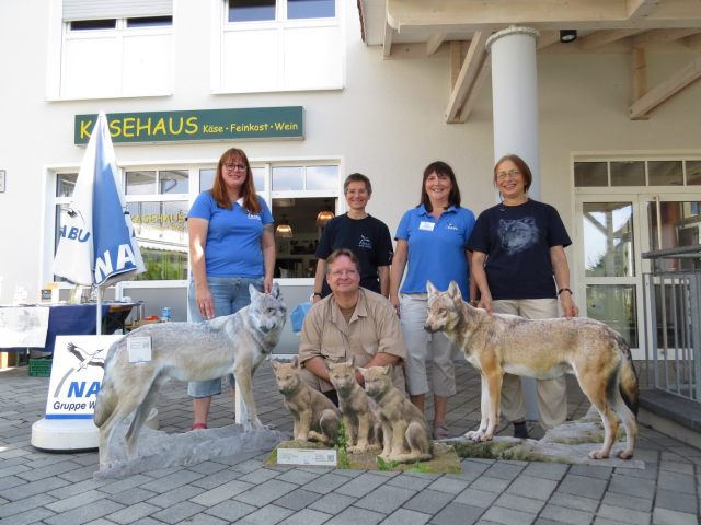 Das Team am Infostand: Ingeborg Till, Jutta Pfetzing, Sybille Winkelhaus, Andrea Pfäfflin und Uwe Müller; Foto: Tatjana Seibt 