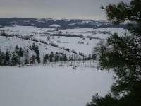 La ferme, c'est la bas...au bout !