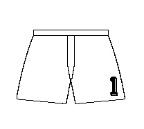 パンツ番号マーキング　各300円～
