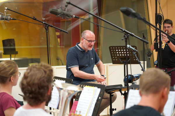 Brass Band Berner Oberland BBO unter der Leitung von Corsin Tuor