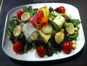 Salade de chèvre chaud