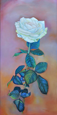 "Weiße Rose 2021" (40x80cm.) 2021 