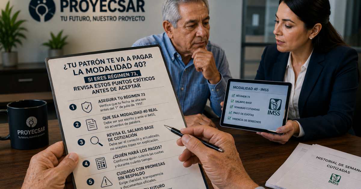 ¿Tu patrón te va a pagar la Modalidad 40?