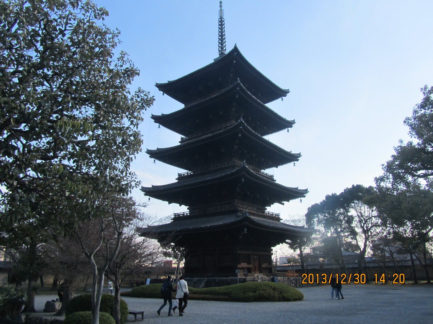 東寺の五重塔。国宝です。