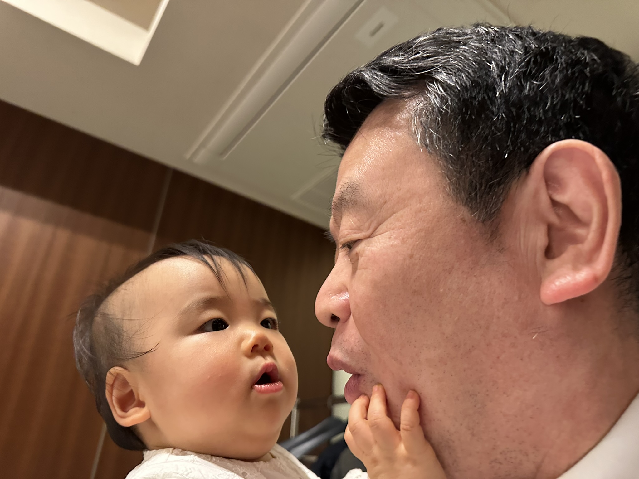 孫娘と。