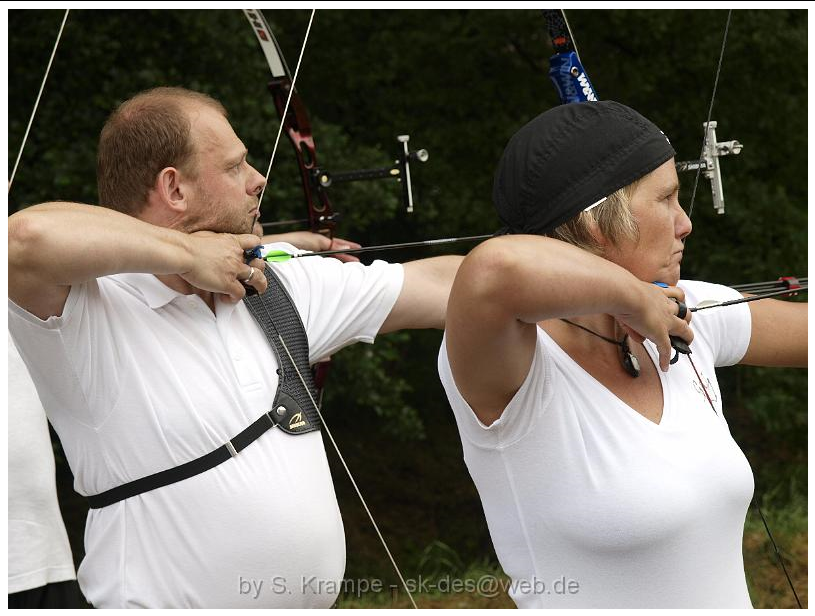 Stefan und Gaby schiessen sich warm