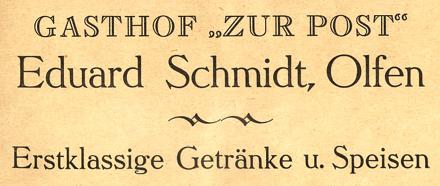 Werbung aus dem Jahre 1931