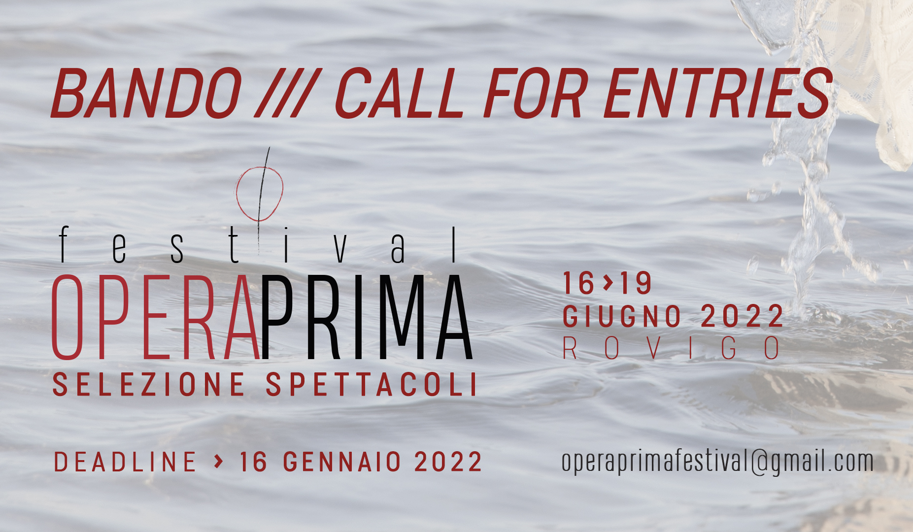 Il Festival OPERA PRIMA si sposta a Giugno 2022