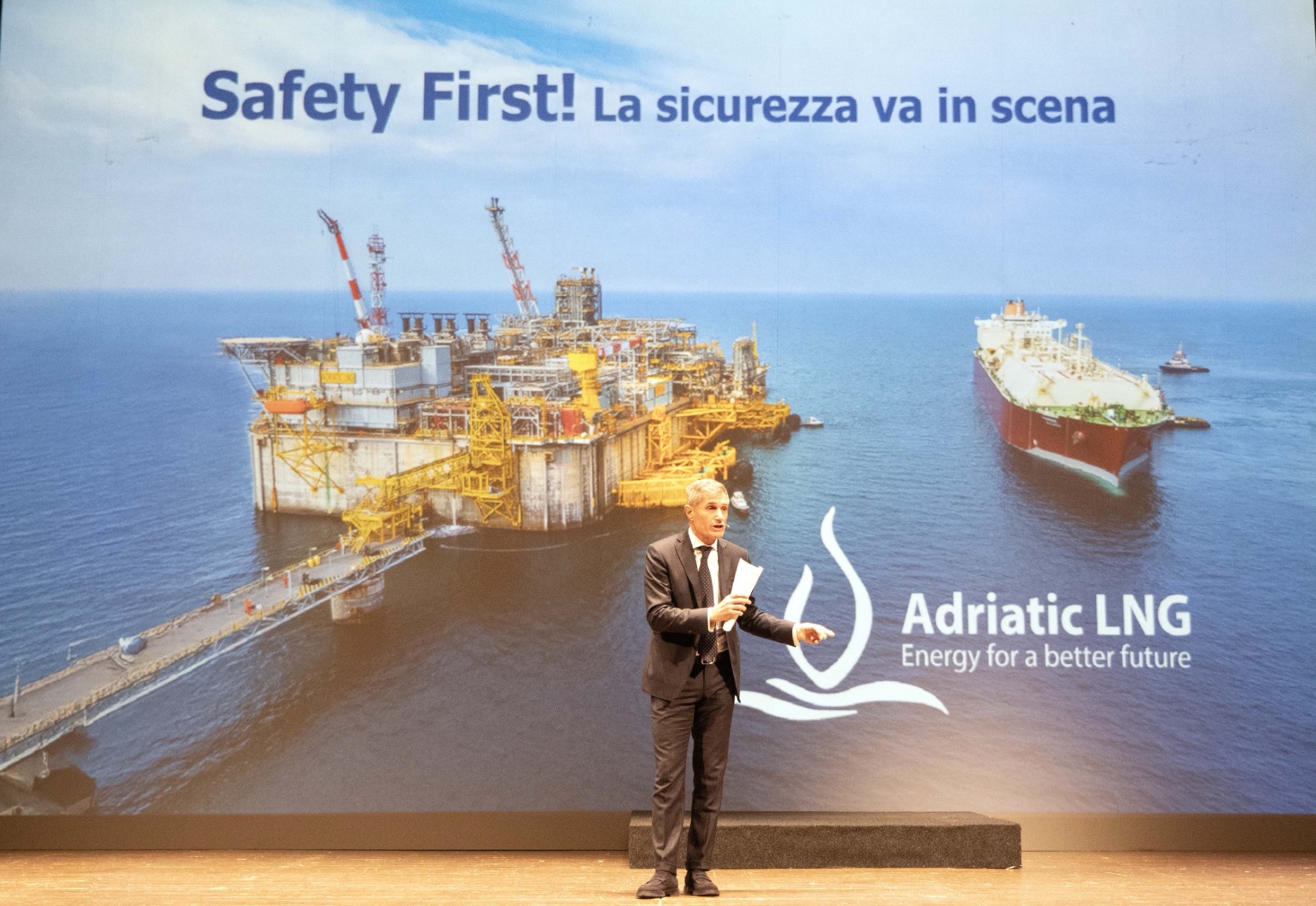 Adriatic LNG porta la sicurezza in scena al Teatro Sociale di Rovigo