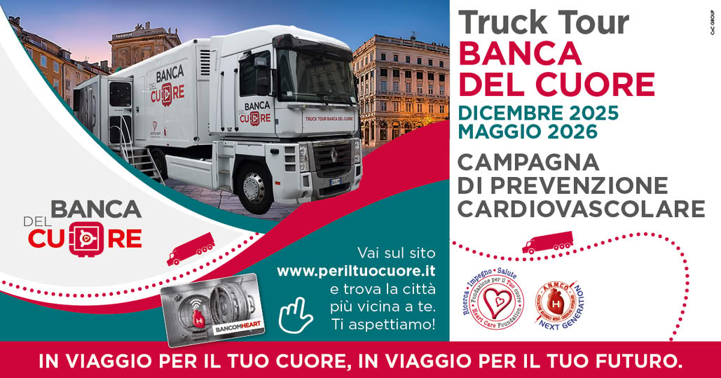 Arriva il Truck Tour di Banca del Cuore