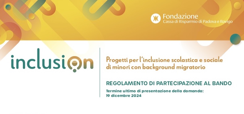 Da Fondazione CARIPARO un bando da 2,1 milioni di euro per attività di accoglienza, inclusione e supporto