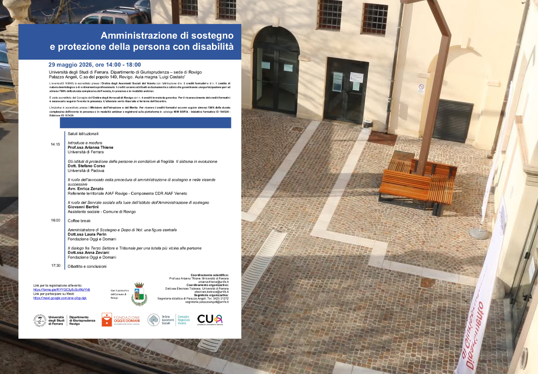 Amministrazione di sostegno: un convegno per capirla e applicarla